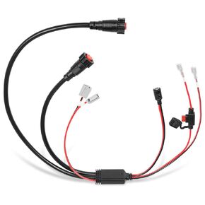 Replacement for Garmin 010-12676-40 All-in-One Black Portable Power Cable Adapter Cord Parts, Fit for Panoptix LiveScope & Ice Fishing Bundle System, Connect for ECHOMAP Chartplotter