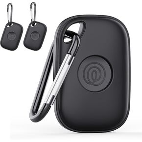 DDJ for Tile Life360 Pro (2024) Bluetooth Tracker Case Keychain 2-Pack, Soft Silicone Key Ring Clip Cover Holder for Tile GPS Item iTag Finders Accessories, for Pet, Bags, Kids, Keys, Luggage