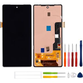 [Supports Fingerprint Function] SWARK New OLED Display Compatible with Google Pixel 7A GWKK3 GHL1X G0DZQ G82U8-6.1" Touch Screen Digitizer Assembly Replacement + Tools
