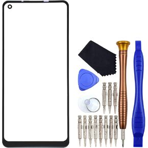 Outer Screen Glass Lens Replacement for Samsung Galaxy A21 SM-A215U1 Black