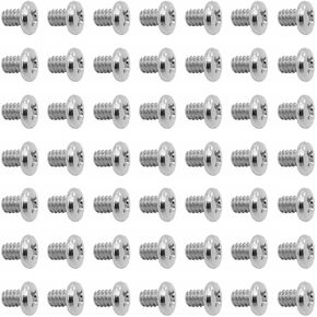 50pcs Hard Drive Screws 3.5 inch,Stainless Flat Phillips Head HDD 6#-32 x 1/4" Mounting Screw for Computer PC Laptop Case,3.5" Silver