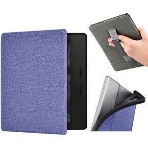 YoungMe Case for 7"" Kindle Oasis with Hand Strap - Ultra Slim PU Leather Smart Cover with Auto Sleep and Wake for Kindle Oasis 10th Generation - 2019 Release (Violet)