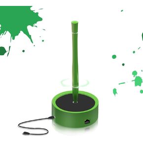Elenzk Magnetic Floating Pen Equipped with Docking Station, 3 in 1 USB-C Hub with 1000Mbps Ethernet, Multifunctional Levitating Pen with USB3.0 Port, Good Desk Accessories (Green)
