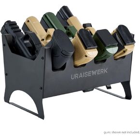 Gun Pistol Revolver Firearm Rack Stand with Cushioned Foam Protect, Handgun Holder for Gun Safe Cabinet Storage Organizer Accessories