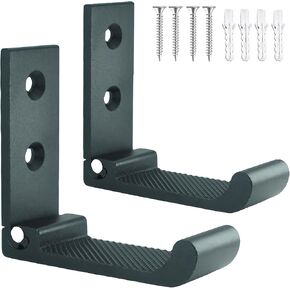 Gun Hooks Wall Mount Folding Indoor Gun Racks with Non-Slip Soft Rubber Pads,for Any Rifles Shotguns and Archery Bow,Heavy Duty Steel