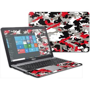 MightySkins Skin Compatible with Asus VivoBook X540SA X540LA 15.6" wrap Cover Sticker Skins Red Camo