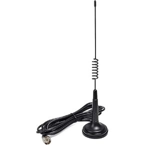 GMRS Magnetic Mount Antenna, 462-467Mhz UHF Mobile Antenna with Magnet Base and 4meter RG58 Cable for Baofeng Midland Motorola Icom Retevis Transceiver