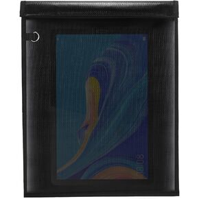 Faraday Bags for Mini iPad Tablets Cell Phone Car Keys, RFID Signal Blocking Key Pouch Wallet Cage, Fireproof & Water Resistant Bag, Signal Jammer WiFi,GSM,LTE,NFC,RFID,GPS Blocker (11"*7.9")