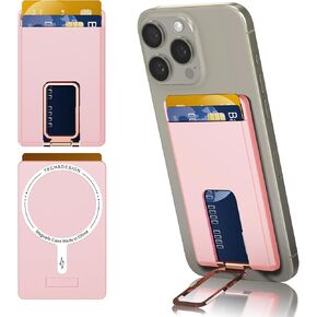 Orzero Magsafe Wallet Compatible for iPhone 16/15/14/13/12 Series, Magnetic Wallet Card Holder Strong Magnetic Attraction with Adjustable Stand (Navy Blue)