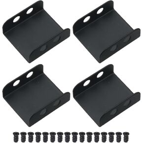 4PCS Dual Fan Mounting Bracket PCI Slot Bracket for Video Card DIY Fan Connection Buckle Radiator for 8cm 9cm 12cm 14cm Computer Case Radiator Support Black