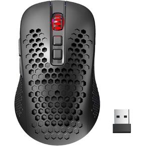 Redragon M694 Wireless Gaming Mouse with Honeycomb Shell, 7200DPI Tri-Mode Ultralight Gaming Mouse Wireless, RGB, 7 Programmable Buttons, Long-Life Battery, Software Support Gamer Mouse for Pc, Mac
