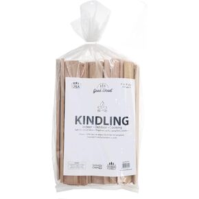 Good Wood Kindling Bundle 9"-15" Pieces, 0.5 Cubic Feet – 100% Natural Firewood Starter; Ideal Fire Starters for Campfires, Fire Starters for Fireplace, Wood Stoves Firestarter