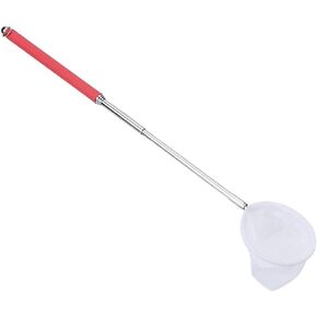 Retractable Fishing Net; Retractable Fishing Catching Net; Lightweight Shrimp Catching Net Long Handle 3D Square Round Shape for Shrimps Fishing Net