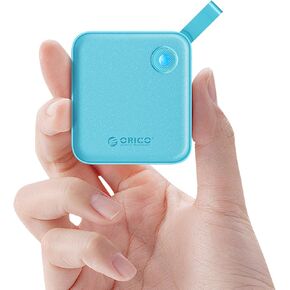 ORICO Portable SSD 512 GB with 2 in 1 USB C Cable, External Solid State Drives, Up to 460MB/s, Status Indicator, Reliable Storage for USB-C Smartphone, PC - B5PLUS(Blue)
