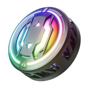 KenKe Magnetic Cell Phone Cooler for Gaming, Portable Lightweight Mobile Phone Cooling Fan with RGB Lights for iPhone and Android, Universal Radiator with Freeze Mode for Mobile Gaming,Live Streaming