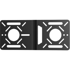 Fasgear Aluminum VESA Bracket 75x75 and 100x100 for Intel NUC, VESA Mount Extender Monitor Arm Extension Plate Adapter Fits VESA Pattern for Mini PC Computer Mount (Black)