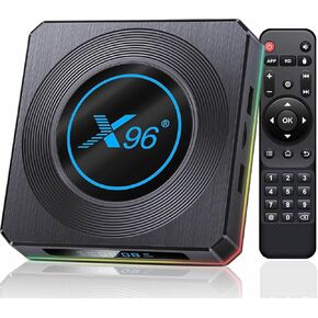 Android TV Box 11.0 ، X96 X4 Android TV Box 1000M Dual-Wifi 2.4g/5g ، Android Box 4GB RAM 32GB ROM مع AMLOGIC S905X4 QUART CORE 64 BITS ، AV1 8K/6K/4K 3D USB 3.0 BT 4.2 TV Box
