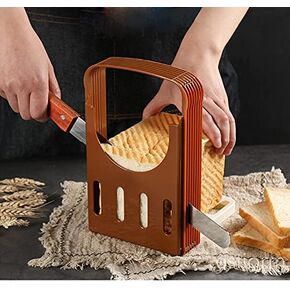 1PC New Toast Bread Slicer Plastic Foldable Loaf Cut Rack Cutting Guide Slicing Tool Kitchen Accessories Practical Cakes Split Tools