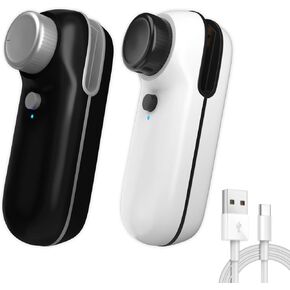 2 Packs Mini Bag Sealer - 2 in 1 Bag Sealer Heat Seal, Rechargeable Chip Bag Sealer and Cutter, Mini Snack Bag Sealing Machine, Portable Bag Resealer, Mini Vacuum Sealer, Plastic Food Bag Sealer