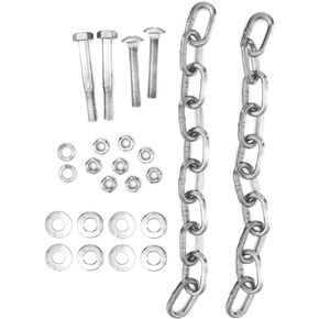 Steel Shooting Target Mounting Hardware - AR500 Target Mount, Metal Mounting Brackets for Precision Shooting, Steel Target Hanger & Chain Kit Systems, Quick Assembly & Disassembly