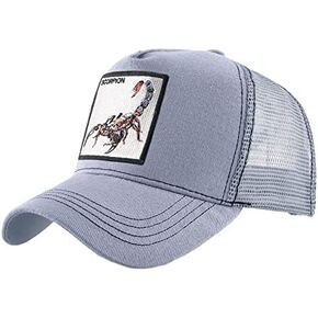 Summer Trucker Hat Men Black Baseball Cap Mesh Snapback Caps Women Animal Embroidery Hats …