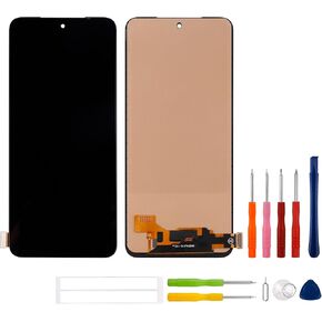 LCD Display Compatible with Redmi Note 10 / Note 10S 4G (M2101K7AI M2101K7AG) Touch Screen Digitizer Assembly Replacement + Tools