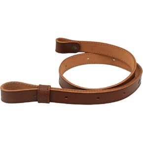 Rifle Leather Sling 1 inch Wide Vintage Brown Crazy Horse Stitched Adjustable Length