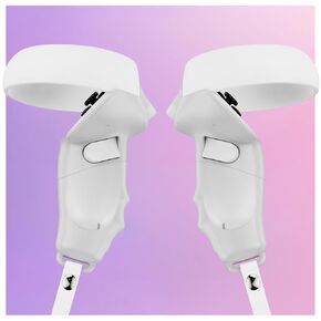 X-Super Home Magnetic Controller Grip متوافقة مع Meta Oculus Quest 2 Easy Attance/Detach Entored Orduction Performance Accessories (Gray ، Quest 2)