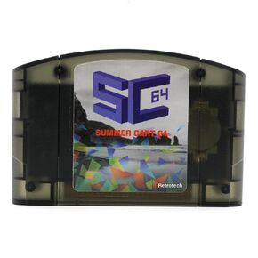 Retrotech SC 64 Plus 340 In 1 Multi Game Cartridge For Nintendo N64 Video Game Console - Black Transparent