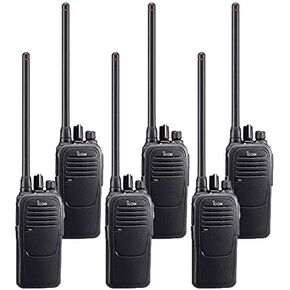 6 Pack of Icom IC-F2000 UHF Analog Two Way Radios PREPROGRAMMED