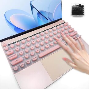 Keyboard Film for Nail Art | Full-Size Laptop Keyboard Cover Used for MacBook, Silicone Raised Keyboard Protective Cover for Nail Art, Long Nails Keyboard Cover for Typing and Gaming (Heart, Green)