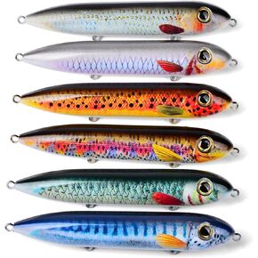 PROBEROS Catfish Rattling Line Float Lure for Catfishing - Catfish Spook Rattle Fishing Floats Peg for Santee Rig Catfish Fishing - 4/5.3 Inch(6-Pack)