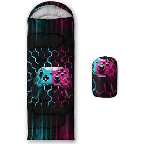 QOOMO Camping Sleeping Bags,3 Season Warm & Cool Weather,Lightweight,Waterproof Sleeping Bags for Adults & Kids,Traveling,and Outdoors,Camping Gear Equipment