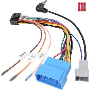 Android Radio Wire Harness Compatible with Honda Accord Element Fit Pilot Odyssey,20Pin Car Stereo Wire Connectors Radio Antenna Harness Adapter Replacement for Acura MDX RDX TL RL Suzuki
