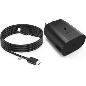 25W USB-C Charger Super-Fast-Charging Fit for Samsung Galaxy-Tab S9 FE+ Plus SM-X710/X716B, SM-X810/X816B, SM-X510/X516B,SM-X610/X616B Tablet Type C Power Adapter Charging Cord Cable 6.6FT Replacement