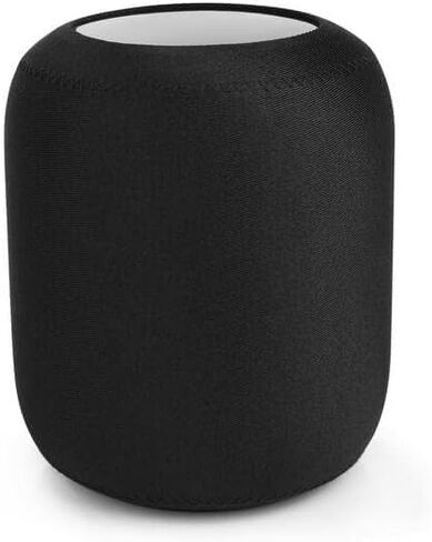 غطاء واقعي لـ Apple HomePod 1/2 مكبر صوت ذكي ، غطاء غبار ، مقاوم للماء ، مرن ، تخزين (أسود) in Kuwait