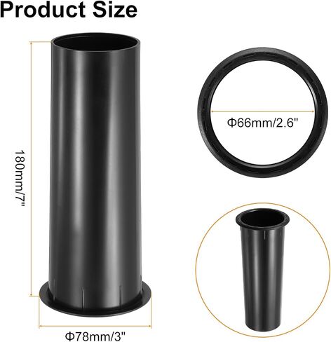 Meccanixity 3 PCS Seeper Cabinet Port Tube ، 2.4 × 6 بوصة أنبوب منفذ مكبر صوت لـ Bass-reflex ، مكبر صوت Bass ، مشاريع مكبر الصوت DIY ، تعزيز الجهير in Saudi Arabia
