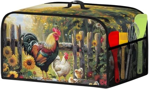 Chicken Field Crock for Pot Cover Dust Cover 6 7 8 qt Washable Appliance Cover Oval Slow Cooker Cover Dustproof Kitchen Decor Assecories Protective Covers in Saudi Arabia
