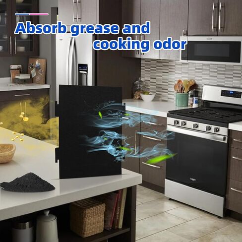6 حزمة مرشحات هواء الفحم المنشط متوافقة مع Kitchenaid و Whirlpool على نماذج محرك Microwave Range YKMLS311 YWML55011 WML75011 in Kuwait