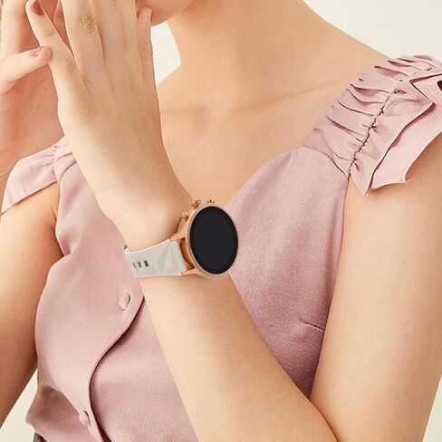 نطاقات ساعة الإصدار السريع 18 مم متوافقة مع Garmin Vivoactive 4S/Vivomove 3S/Venu 3S/Venu 2S ، Sportfit Easyfit Silicone Bands for Forerunner 255S/255S Music/265S in Kuwait