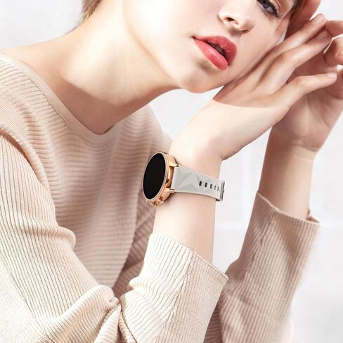 نطاقات ساعة الإصدار السريع 18 مم متوافقة مع Garmin Vivoactive 4S/Vivomove 3S/Venu 3S/Venu 2S ، Sportfit Easyfit Silicone Bands for Forerunner 255S/255S Music/265S in Kuwait