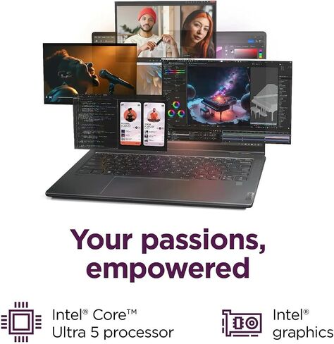 Lenovo Yoga 7 7i 2-in-1 lactop touchcreen laptop ، 14 "2K IPS ، Intel Ultra 5 125U (Beats I7-1355U) AI Boost NPU ، 16GB RAM ، 512GB SSD + 500GB DRIV المحترف in Saudi Arabia