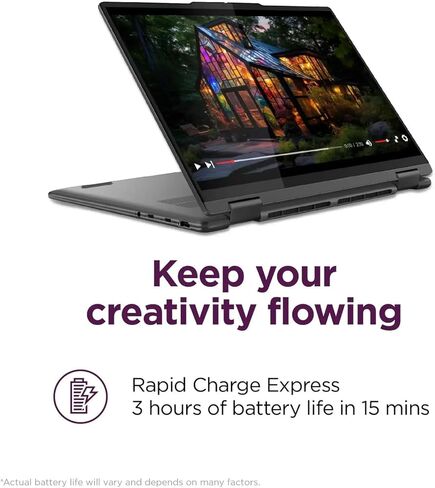 Lenovo Yoga 7 7i 2-in-1 lactop touchcreen laptop ، 14 "2K IPS ، Intel Ultra 5 125U (Beats I7-1355U) AI Boost NPU ، 16GB RAM ، 512GB SSD + 500GB DRIV المحترف in Saudi Arabia