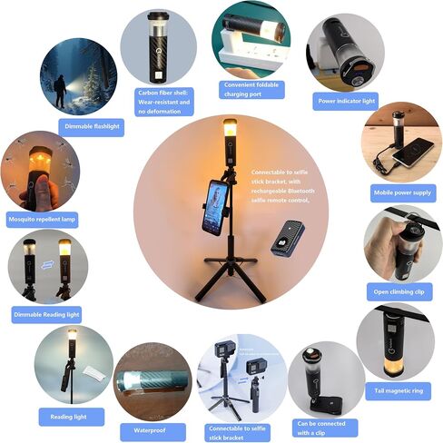 تخيم فانوس ، USB مع إعادة شحن المصباح المغناطيسي ، ضوء التخييم المصغر لانقطاع التيار الكهربائي ، والمشي لمسافات طويلة ، التخييم (TD-A2-1) in Saudi Arabia