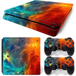 Vinyl Skin Sticker for PS4 Slim, Gaze PS4 S Console and Controllers Skins Wrap Vinyl Sticker Decal Cover
