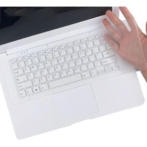 10.5" x 4.32" Universal Keyboard Cover Skin Design for 10"-11.6" Laptop Notebook (Without Numeric Keypad Keyboard), Ultra Thin Silicone Waterproof Keyboard Cover Protector -Clear