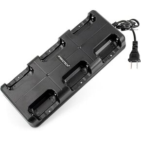 RT22 RT22S Six-Way Multi-Unit Charger Base Compatible with Zastone X6 NKTECH NK-U1 Zeadio ZS-B1 Luiton LT-316 Radtel RT-10 Retevis RT22 RT22S Two Way Radio