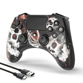 ZFY PS4 Controller,Wireless Controller for PS4/Slim/Pro/PC with 3.5mm Audio Jack/Dual Vibration/6-Axis Motion Control/Touch Pad