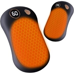 Magnetic Rechargeable Hand Warmers 2 Pack, 10000mAh Fast Heating with 3 Settings, UL Certified Portable Electric Pocket Heater for Hunting, Golf, Camping - Perfect Warm Gifts for Women & Men