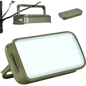 New Upgraded 37000 mWh Remote Control Portable LED Camping Lantern,176 High Brightness LEDs,3 Lighting Modes,Emergency Light,with Magnet,for Power Outages,Hiking,Fishing, (Green)
